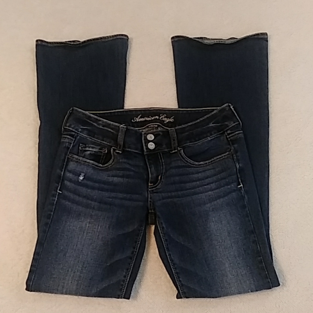 Destructed American Eagle Artist Jeans 4 Long